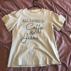 Jesus and coffee tshirt